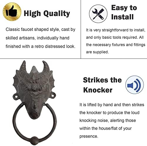 Luxury Dragon Head Door Knocker
