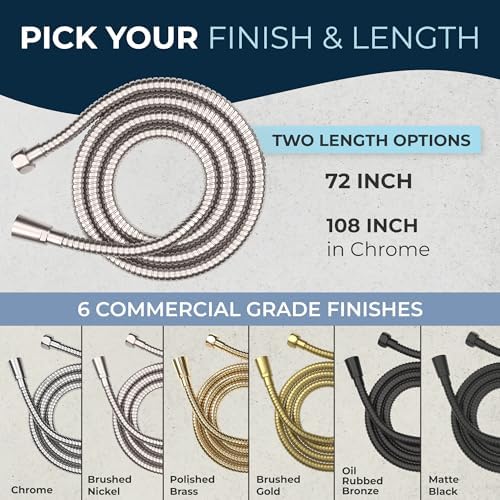 72-Inch Extendable Shower Hose