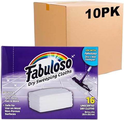 Efficient Floor Cleaning with Fabuloso Dry Sweeping Pads