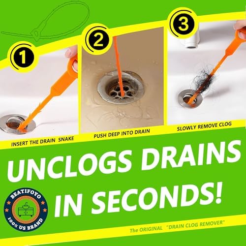 Drain Snake Clog Remover Set 25 20