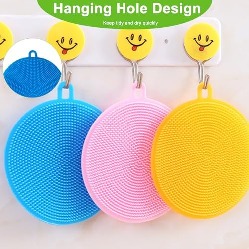 Upgrade Your Kitchen_cleaning Game with MissJoJiay 12-Piece Silicone Scrubber Set
