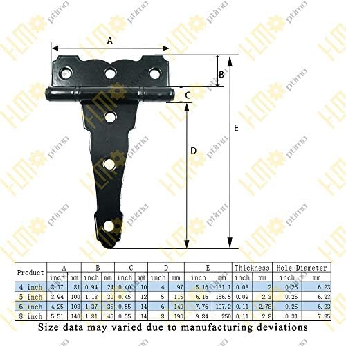 6-Inch Rust-Resistant Hinges