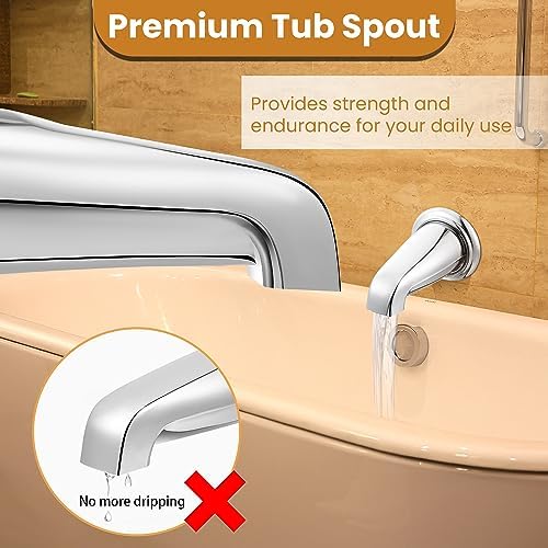 Dreyoo Universal Bath Faucet for 12 Copper or IPS Pipes