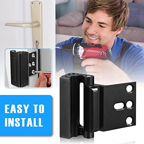 2-Pack Door Reinforcement Lock with Additional Features
