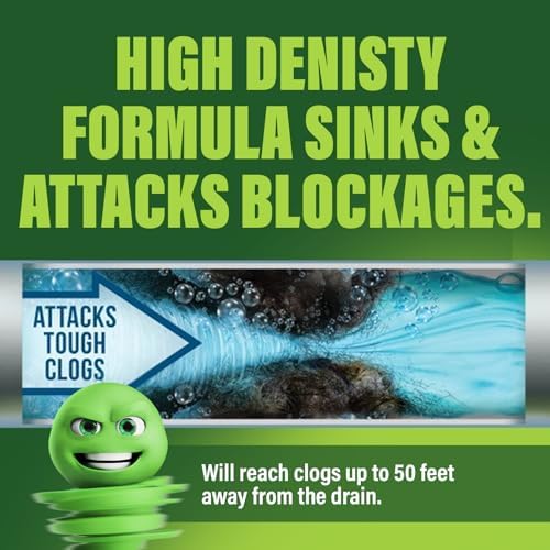 Green Gobbler Ultimate Main Drain Opener Effortlessly Clogs Hair