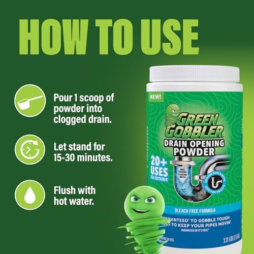 Green Gobbler Drain Clog Remover 20 Treatments