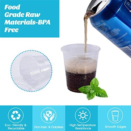 500-Pack Disposable Plastic Cups for Bulk Needs