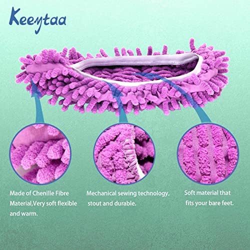 10-Piece Mop Slippers Dust Duster Set for Adults Kids