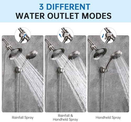 G-Promise Solid Metal Shower Diverter for Handheld Showers Fixed Systems