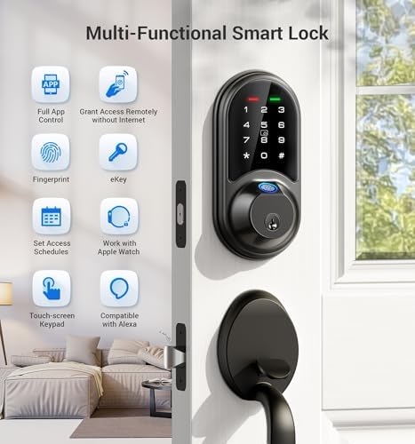 Secure 7-in-1 Smart Door Lock with Remote Control