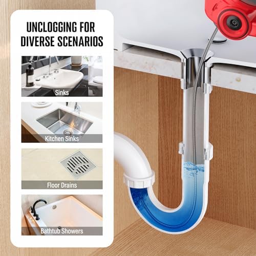 25ft Cordless Reusable Auger with 20Ah Power