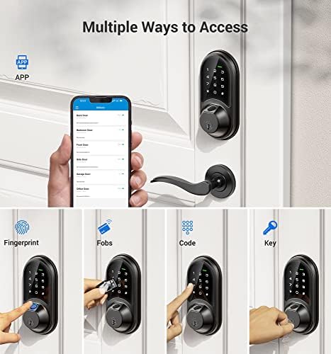 Secure 7-in-1 Smart Door Lock with Remote Control