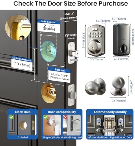 Lock Your Door with Veises Keyless Entry Lock