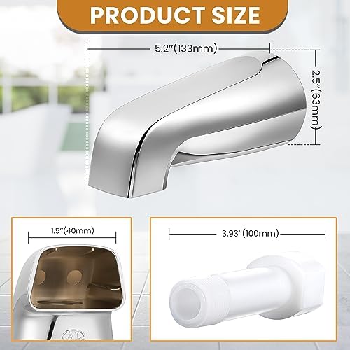 Dreyoo Universal Bath Faucet for 12 Copper or IPS Pipes