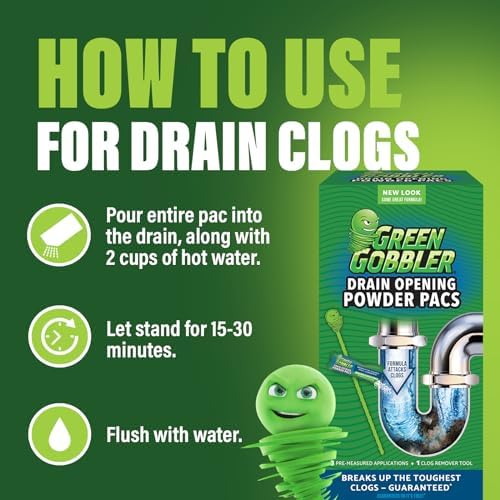 Efficient drain cleaner for tough clogs