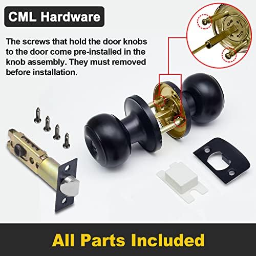 Premium Matte Black Door Knob