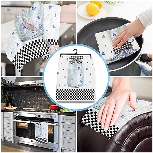 ZOE GARDEN Purple Lavender Kitchen Towels