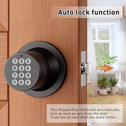 Signstek Keyless Entry Door Lock with Keypad and Mute Function