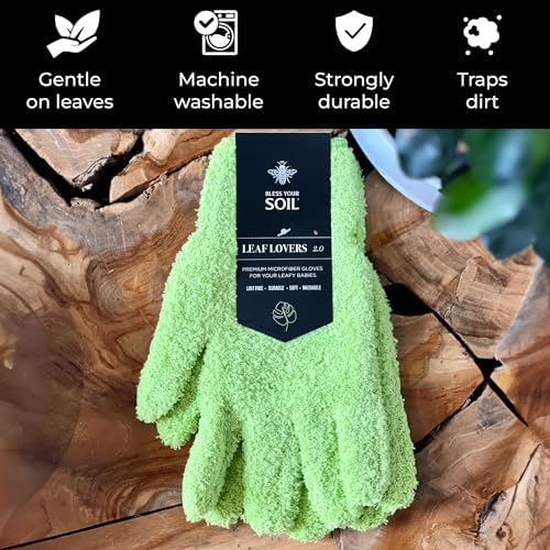 BLESS YOUR SOIL Gentle Washable Plant Leaves Dai Chi SST Microfiber Gloves