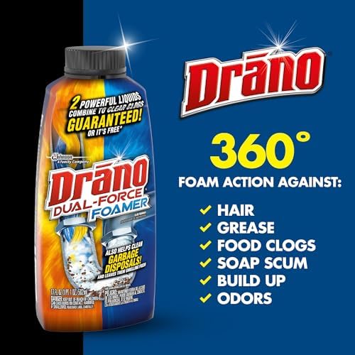 Drano Dual-Force Foamer Clog Remover