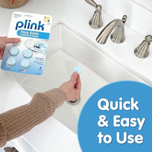 Plink Fizzy Drain Freshener and Cleaner Deodorizing Escape for Smoother Sinks