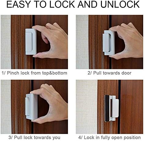 800 Lbs Childproof Door Lock with Top-Mount Design
