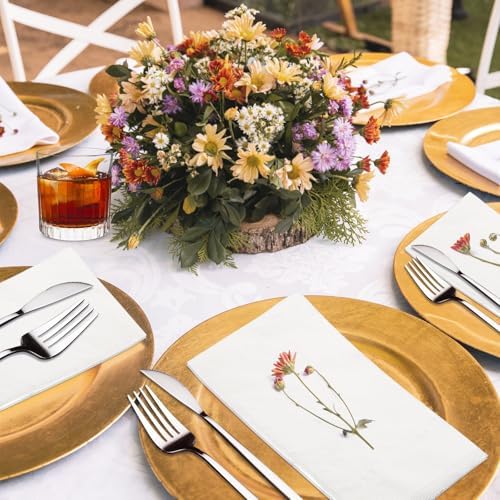 JOWLOT Disposable Napkins 150 Count 2-Ply for Weddings Parties Home Use