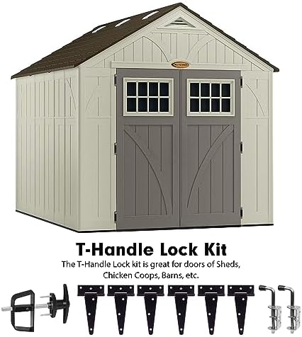Secure shed door hardware set with premium quality