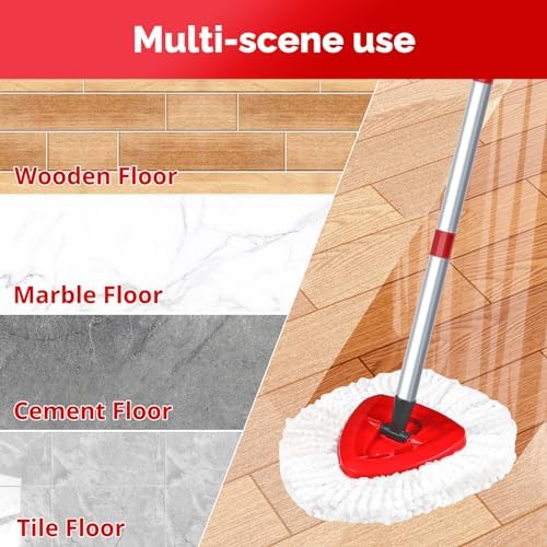 4 Pack Microfiber Mop Head Refills for O-Ceda EasyWring Mop
