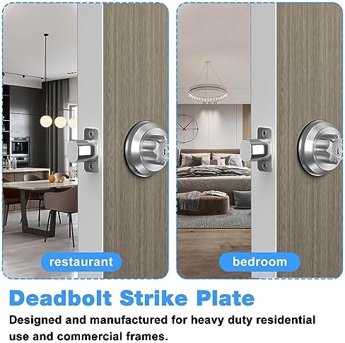 3-Piece Strike Plate Set 1 x 225 Satin Nickel