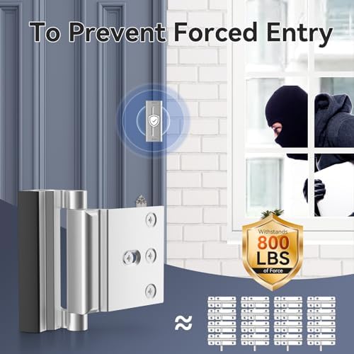 Top Choice Door Reinforcement Lock for Childproof Security
