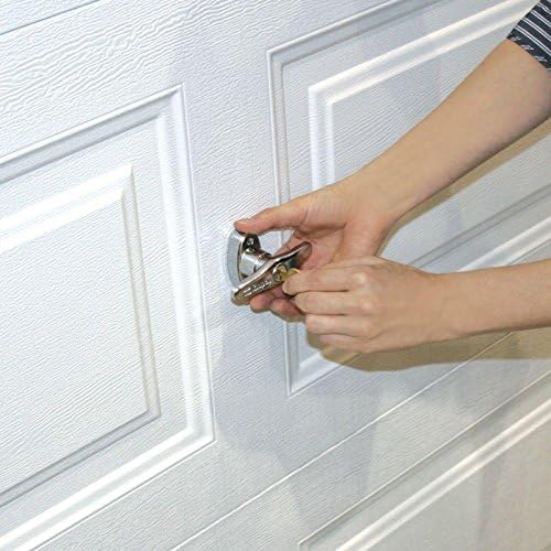 SecureUniversal Garage Door Lock Kit with Spring Latch Keyed Handle