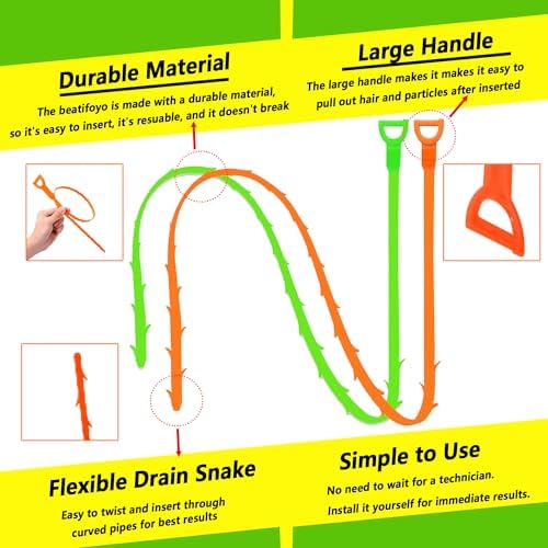 Drain Snake Clog Remover Set 25 20