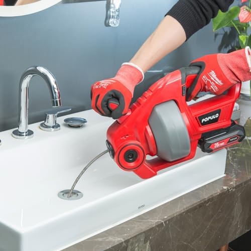 25ft Cordless Reusable Auger with 20Ah Power