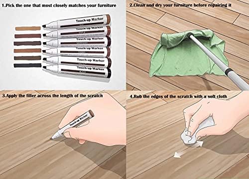 Furniture Markers with 21 Pcs Kit to Fix Scratches