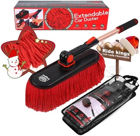 RIDE KINGS Dust-Free Car Duster with Extendable Handle