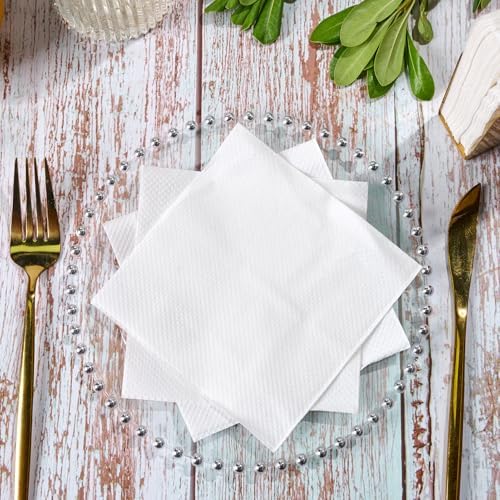 JollyPack2000 Count White Beverage Napkins - Perfect for Parties Bars Restaurants