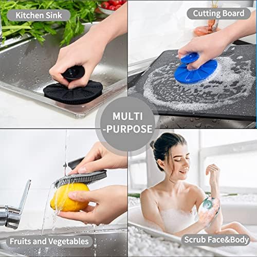 BEAUTAIL Silicone Scrub Sponge Durable Kitchen Tool