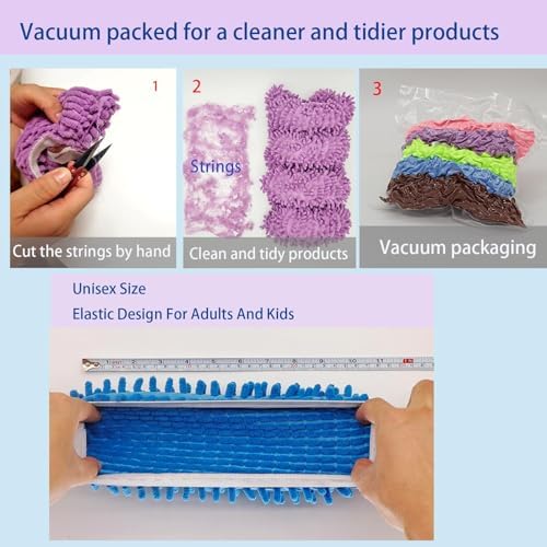 10-Piece Mop Slippers Dust Duster Set for Adults Kids