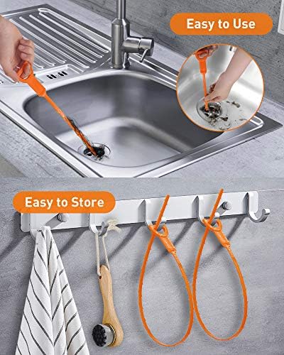 Perfect Combination 6PCS Drain Clog Remover Tool Set for All Family Use