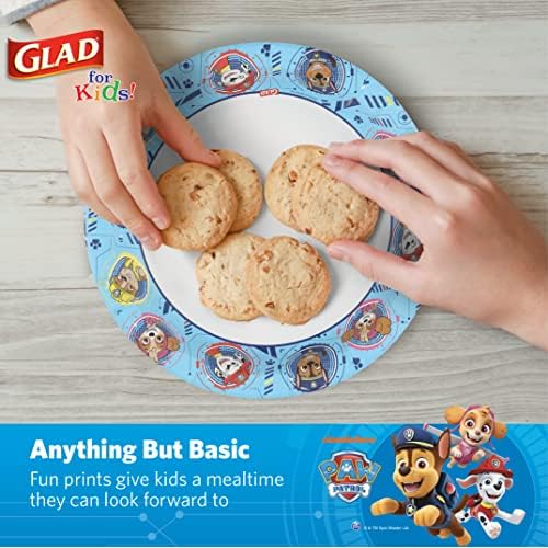 Glad Paw Patrol Paper Plates 20 Count 85 Inches