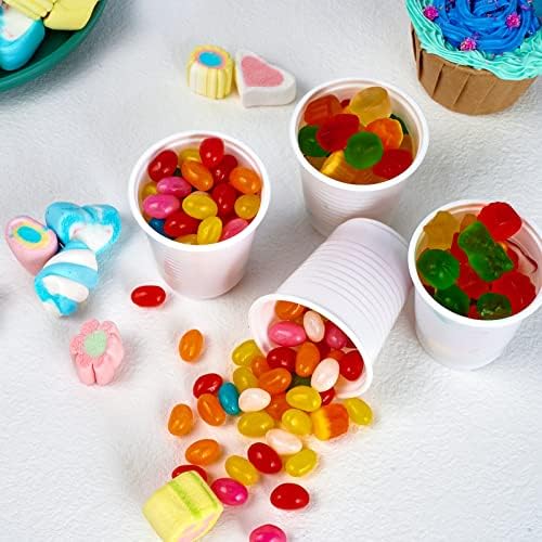 Sturdy 3oz White Plastic Cups