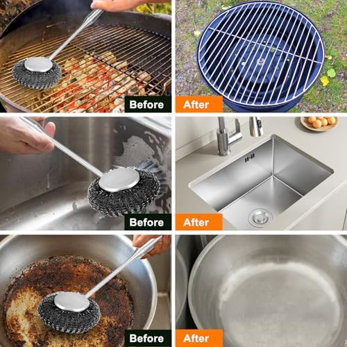 Effortless 304 Stainless Steel Scrub Set