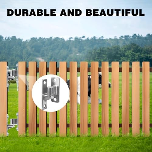 304 Stainless Steel Wall-Mount Gate Hinges Set