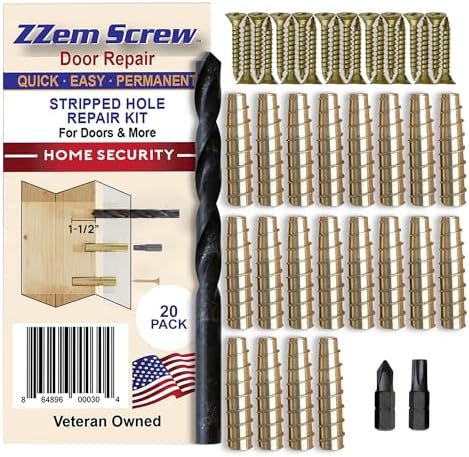 20 Pack 9 x 1-12 Stripped Screw Hole Repair Kit