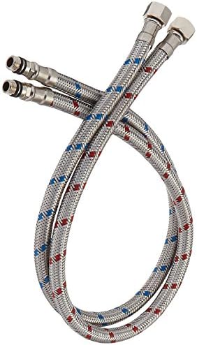 HomevaciousSturdy 24 Braided Faucet Hose for Kitchen Bathroom Connectors