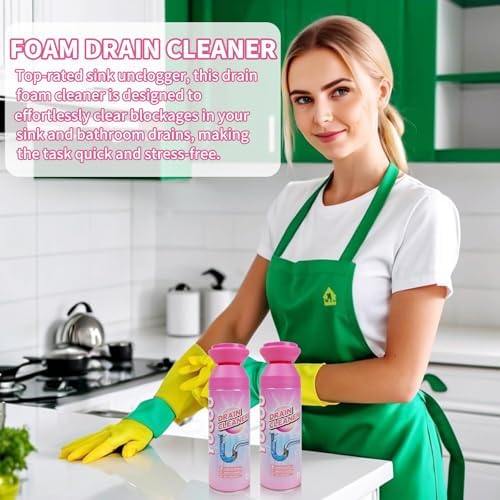 Yugou Foaming Drain Cleaner Sink Bathtub Clog Remover