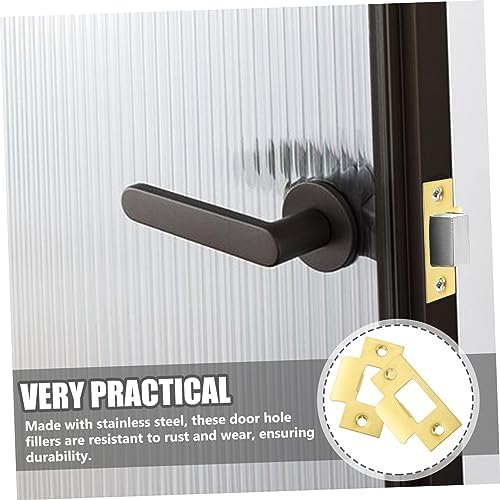 Stainless Steel Door Kick Plate with Hole Cover for Home Use
