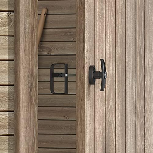 SKYSEN 4 Pack Shed Door Lock Latch Set - Black