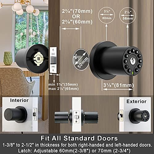 Keypad Door Knob for Home Office